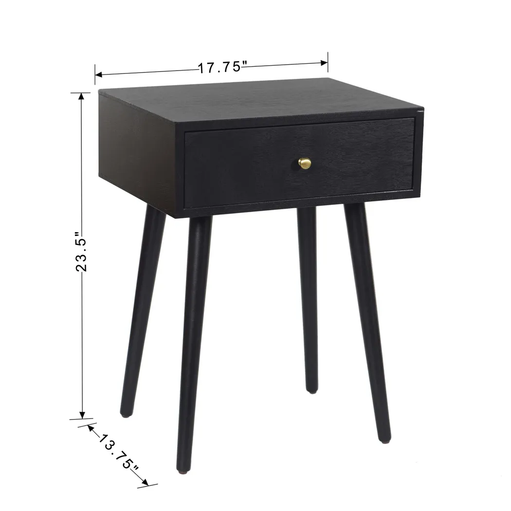 Aslam Black End Table - Thumbnail - Image 3