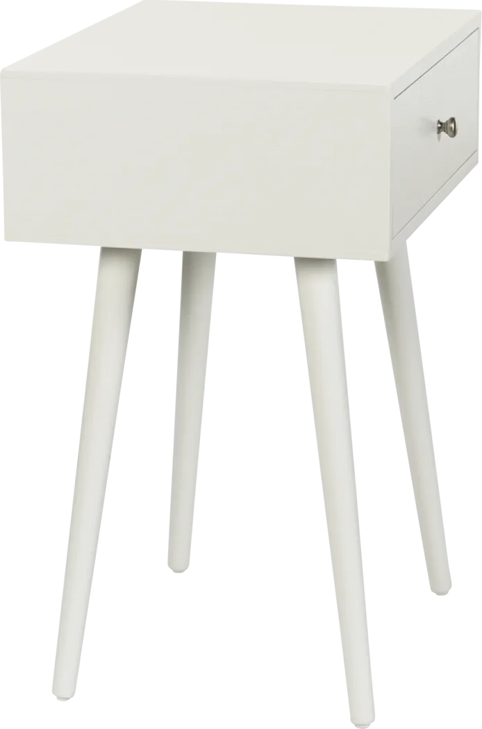 Aslam White End Table - Thumbnail - Image 3