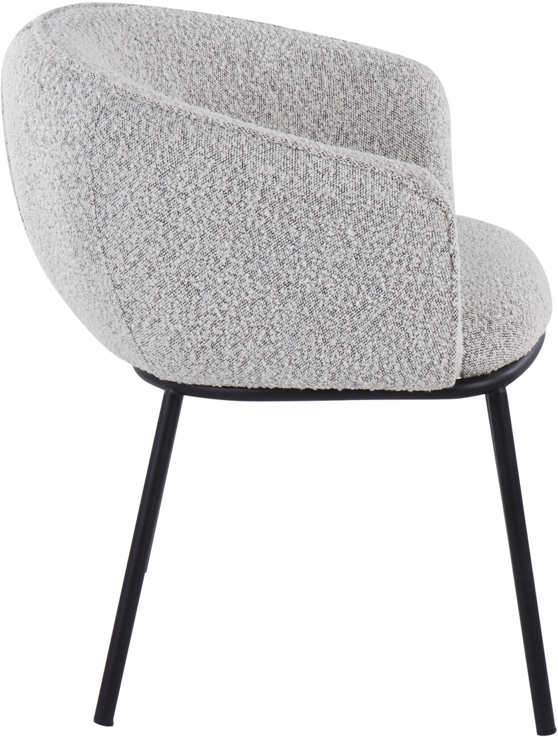 Aslande Gray Accent Chair - Thumbnail - Image 2