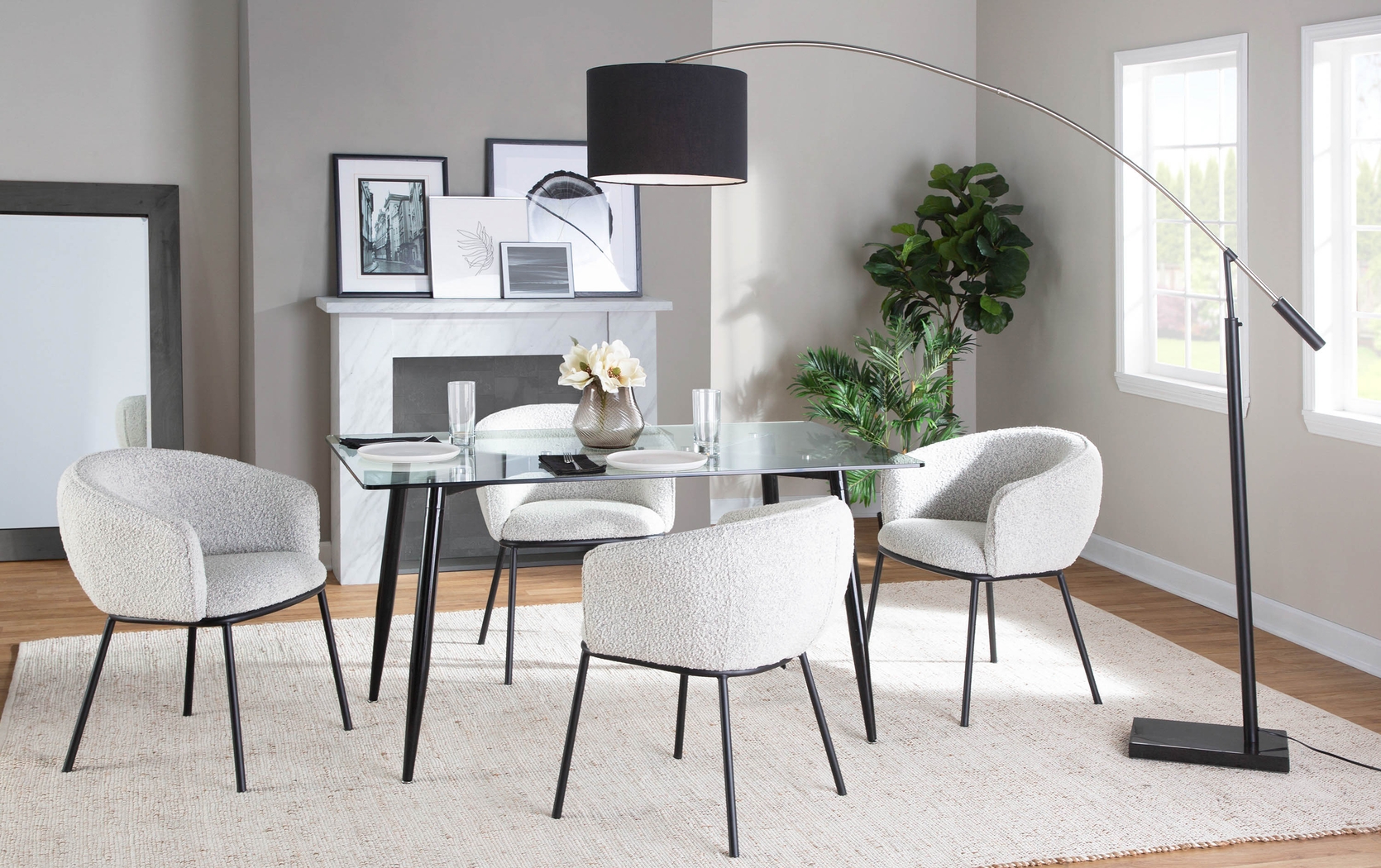 Aslande Gray Accent Chair - Thumbnail - Image 8