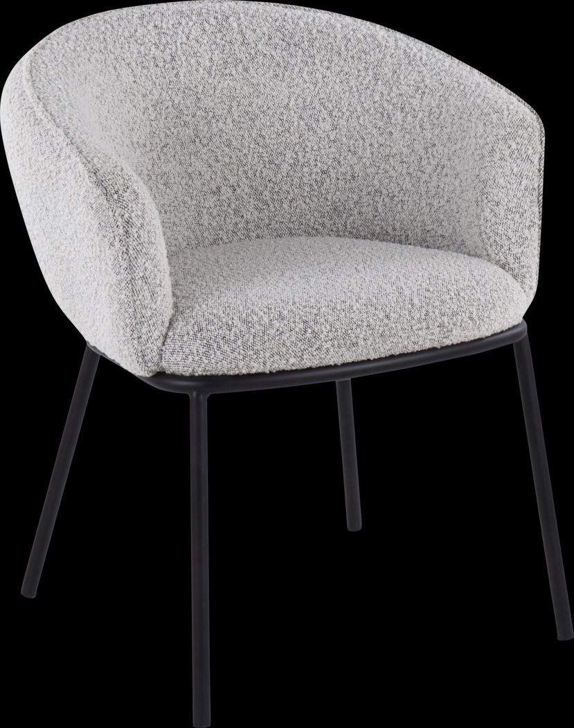 Aslande Gray Accent Chair - Thumbnail - Image 1