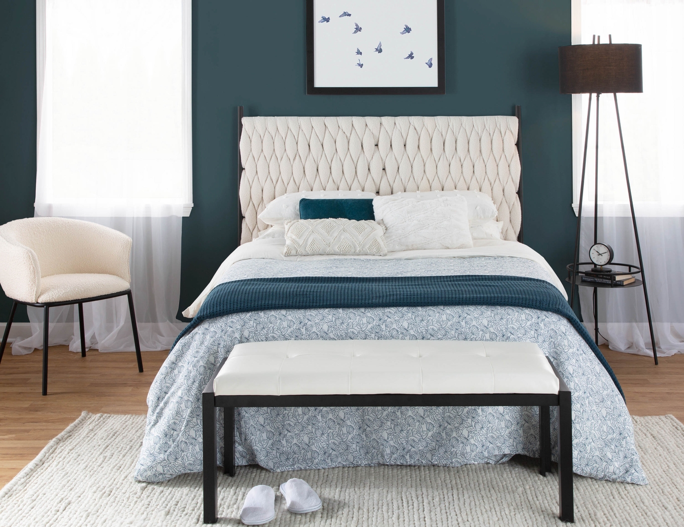 Aslande White Accent Chair - Thumbnail - Image 11