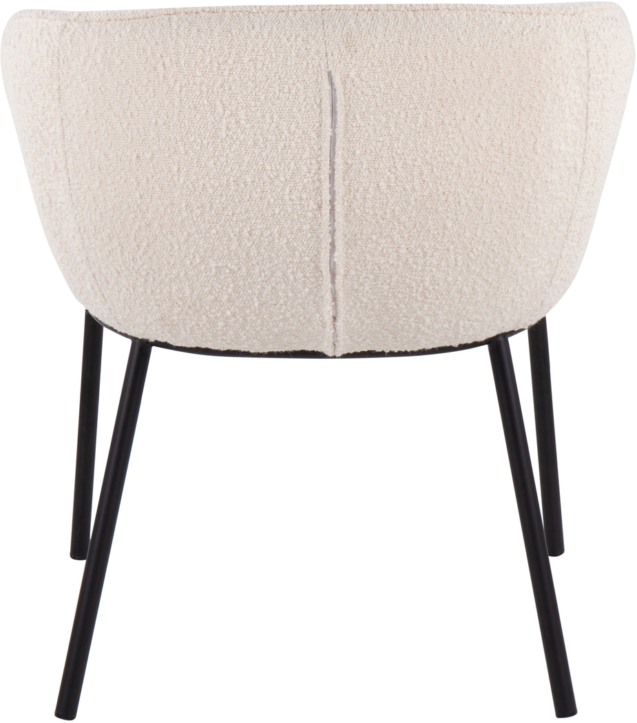 Aslande White Accent Chair - Thumbnail - Image 4