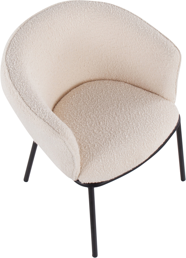 Aslande White Accent Chair - Thumbnail - Image 6