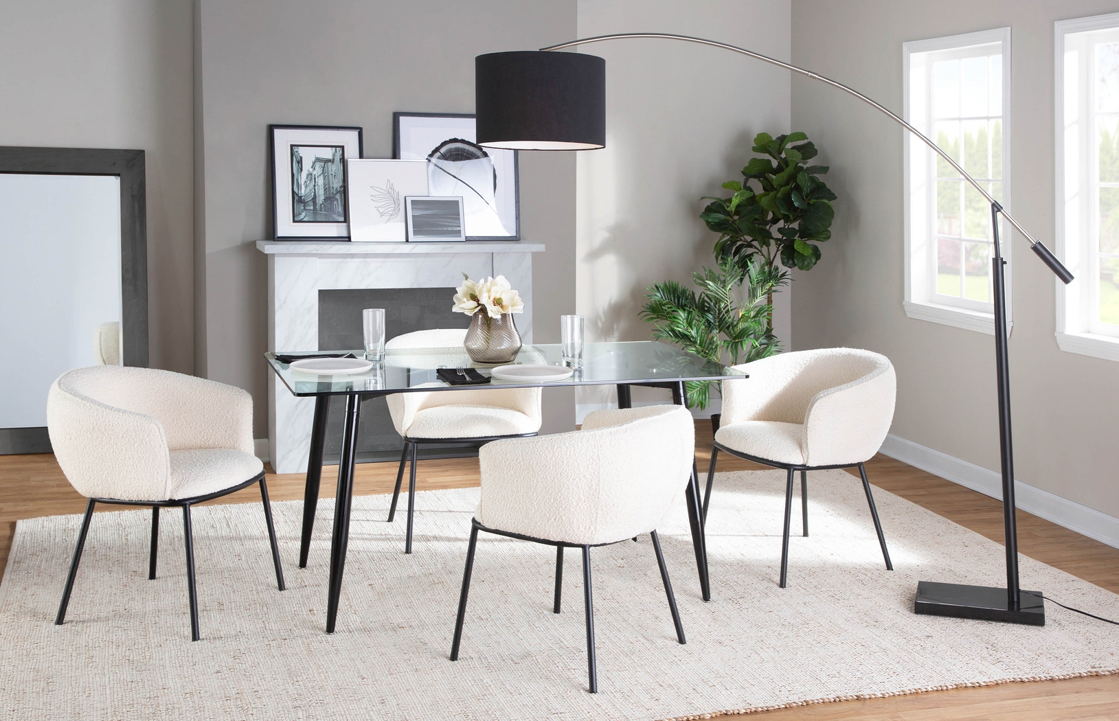 Aslande White Accent Chair - Thumbnail - Image 8