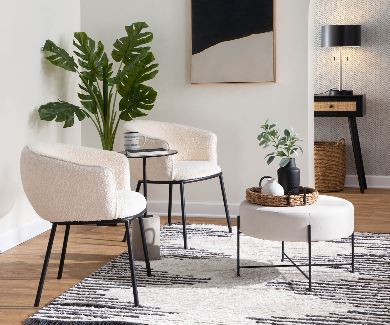 Aslande White Accent Chair - Thumbnail - Image 10