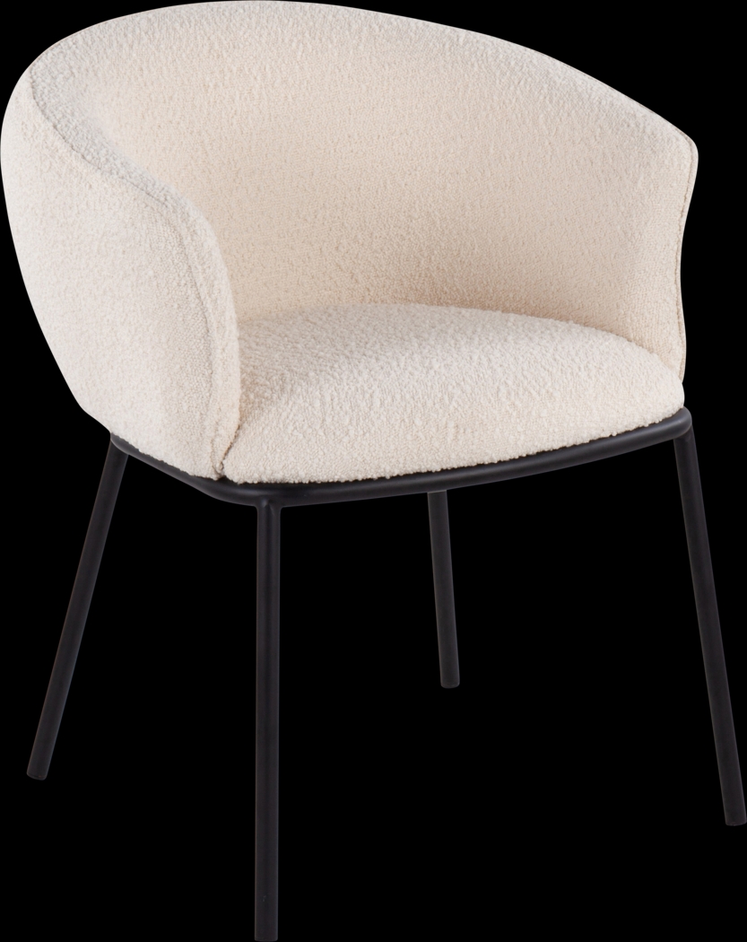 Aslande White Accent Chair - Thumbnail - Image 1