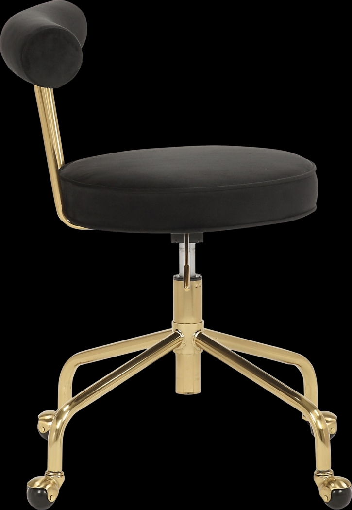 Asled Black Office Chair - Thumbnail - Image 2