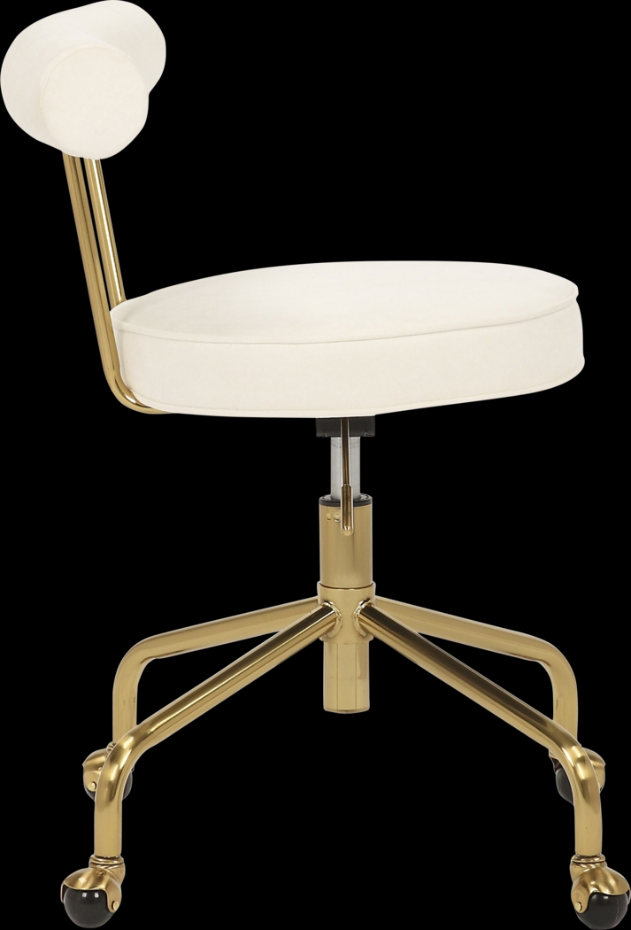 Asled Cream Office Chair - Thumbnail - Image 2