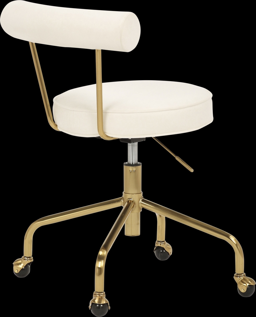 Asled Cream Office Chair - Thumbnail - Image 3