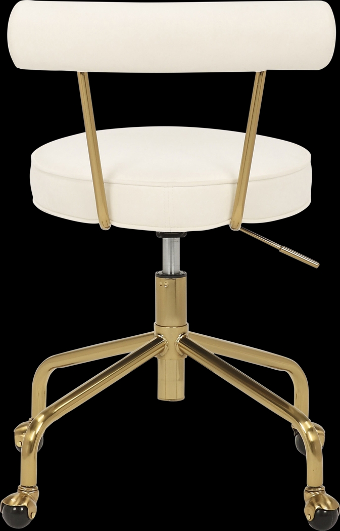 Asled Cream Office Chair - Thumbnail - Image 4