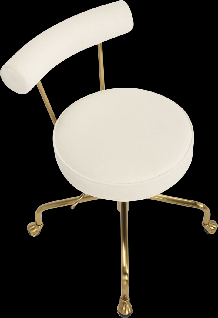 Asled Cream Office Chair - Thumbnail - Image 8