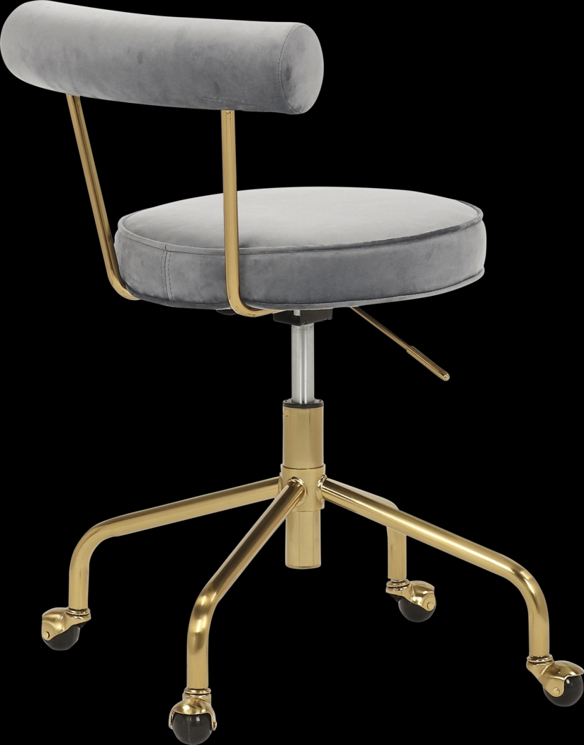 Asled Gray Office Chair - Thumbnail - Image 3