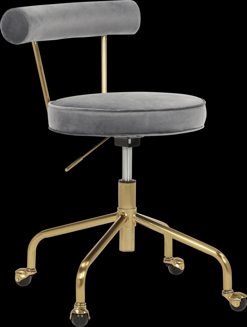 Asled Gray Office Chair - Thumbnail - Image 1