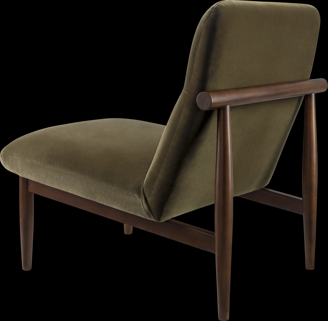 Asma Olive Accent Chair - Thumbnail - Image 3