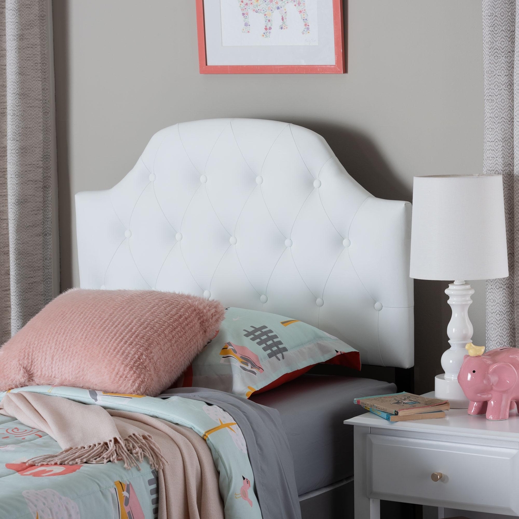 Asombra White Twin Headboard - Thumbnail - Image 2