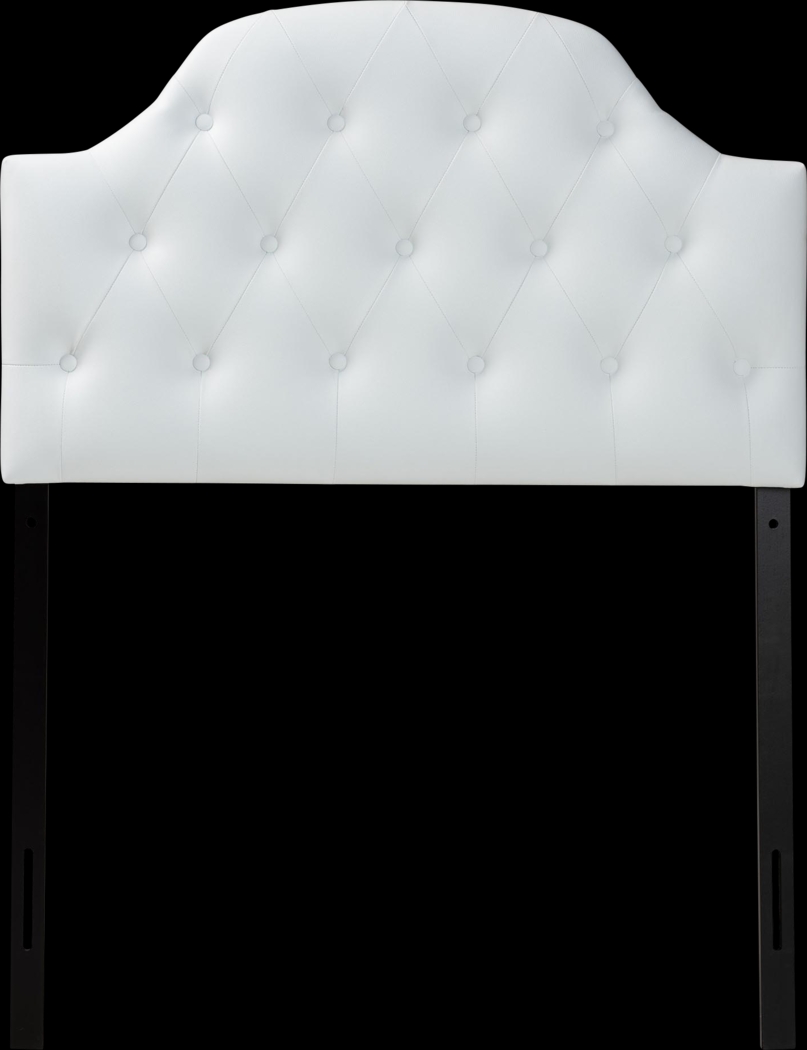 Asombra White Twin Headboard - Thumbnail - Image 3