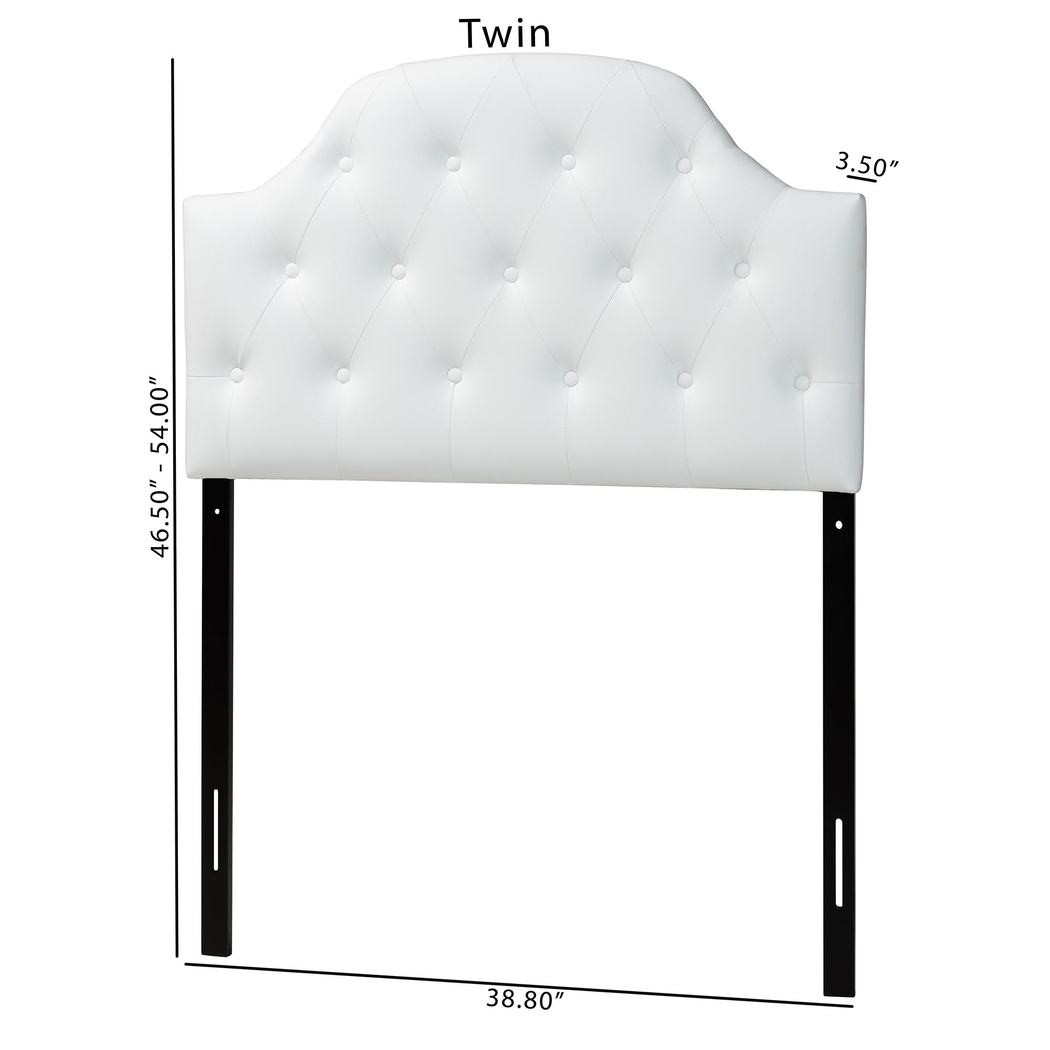 Asombra White Twin Headboard - Thumbnail - Image 5