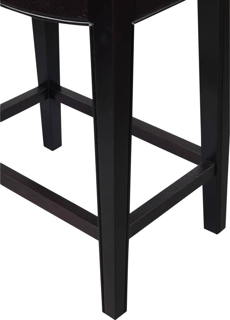 Aspasia Black Counter Height Stool, Set of 2 - Thumbnail - Image 3