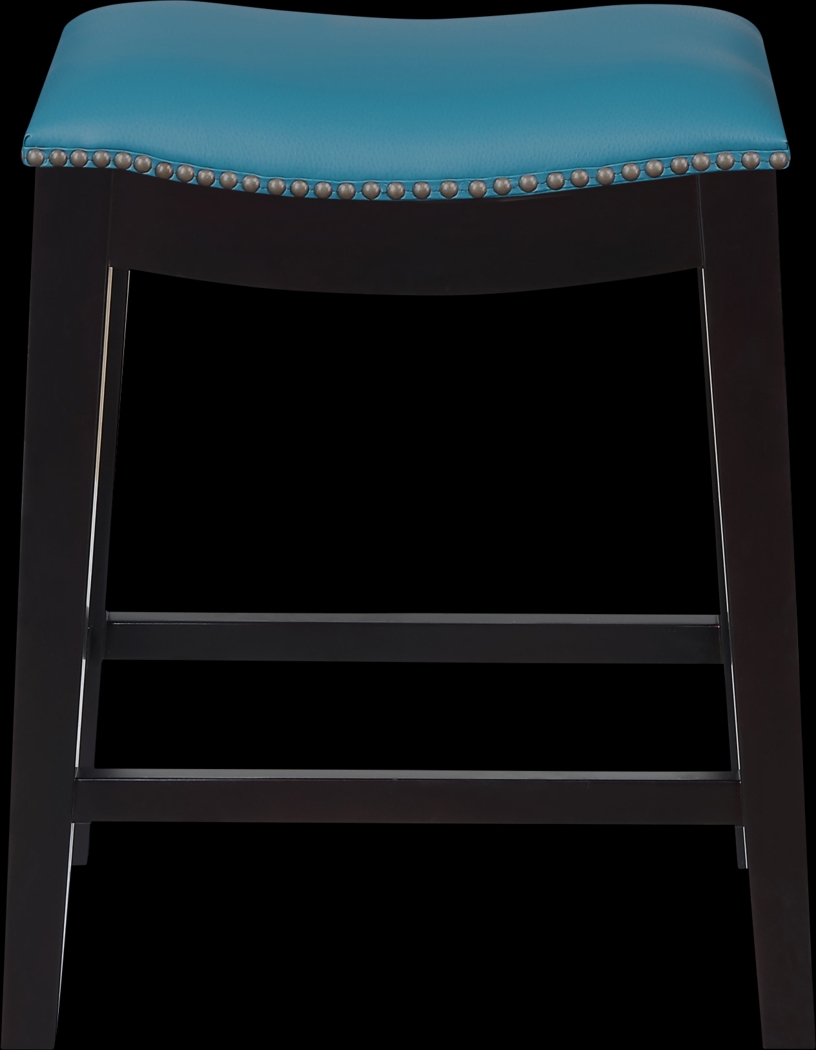 Aspasia Blue Counter Height Stool, Set of 2 - Thumbnail - Image 2