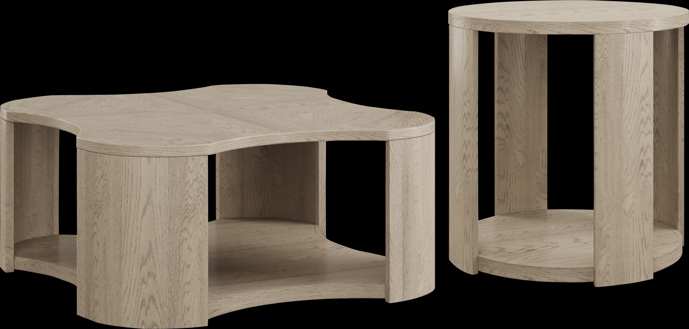 Aspen Grove Tan 2 Pc Table Set - Thumbnail - Image 1