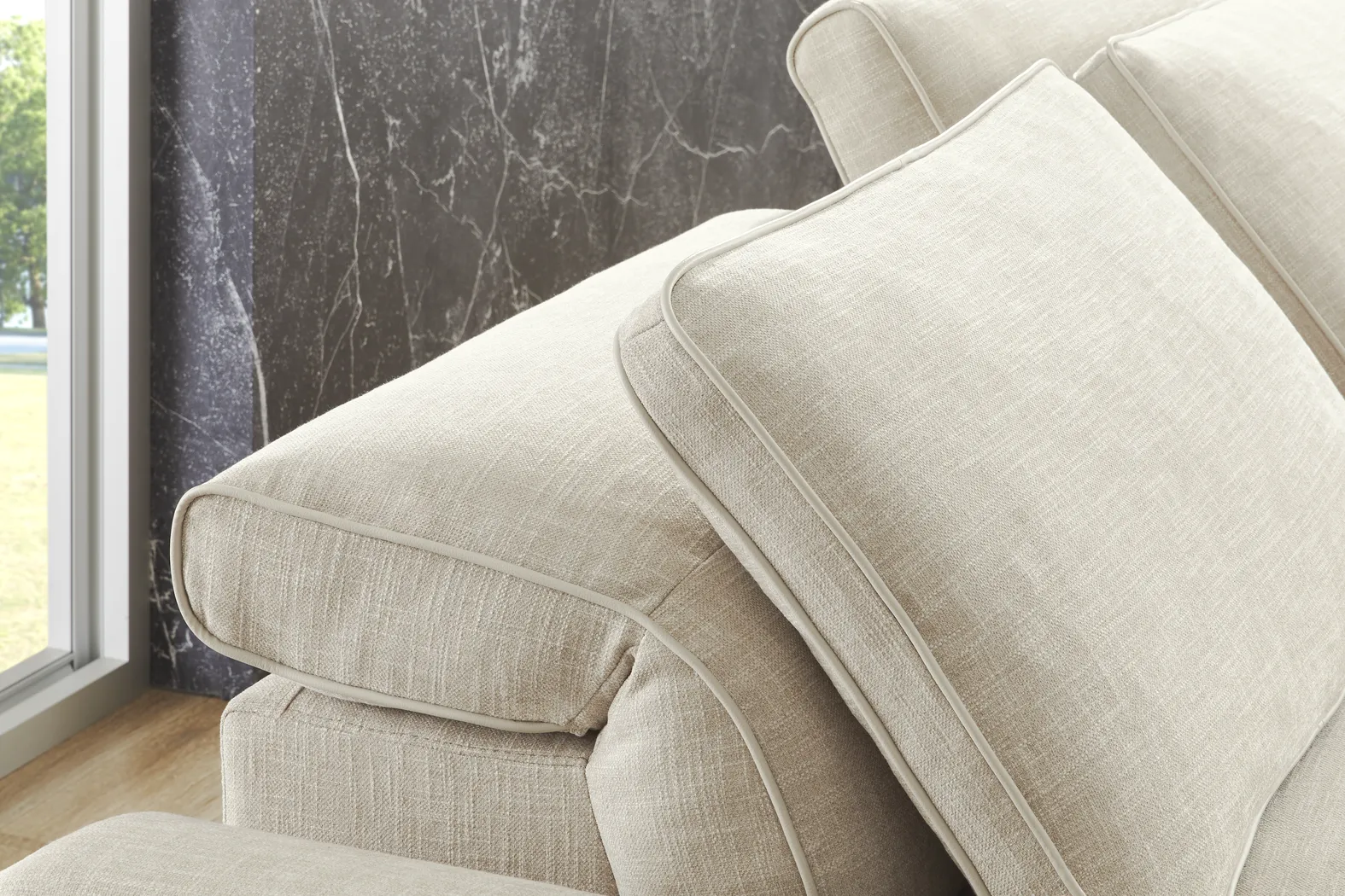 Aspen Sand 5 Pc Dual Power Reclining Sectional - Thumbnail - Image 4