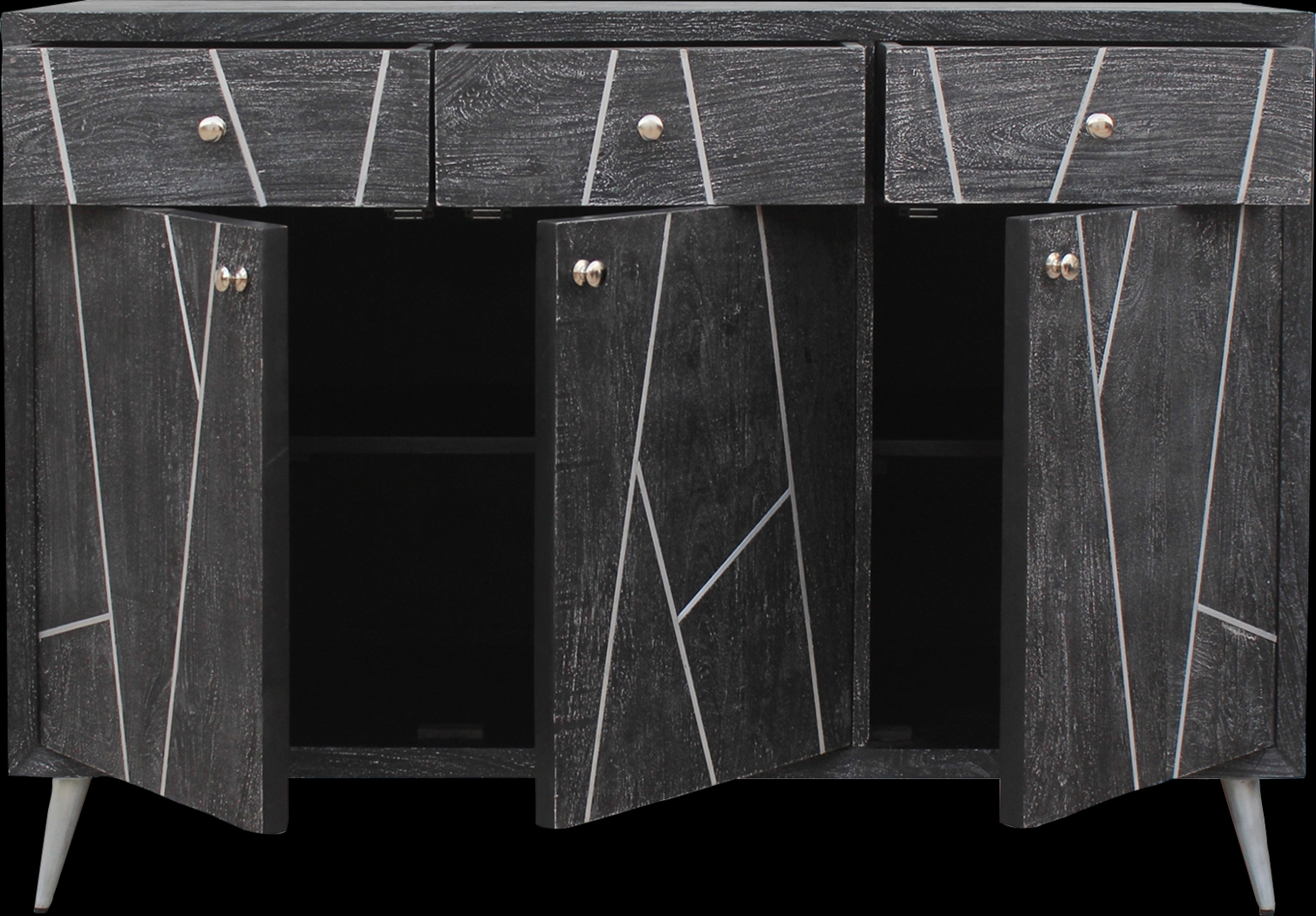 Asphite Gray Credenza - Thumbnail - Image 3