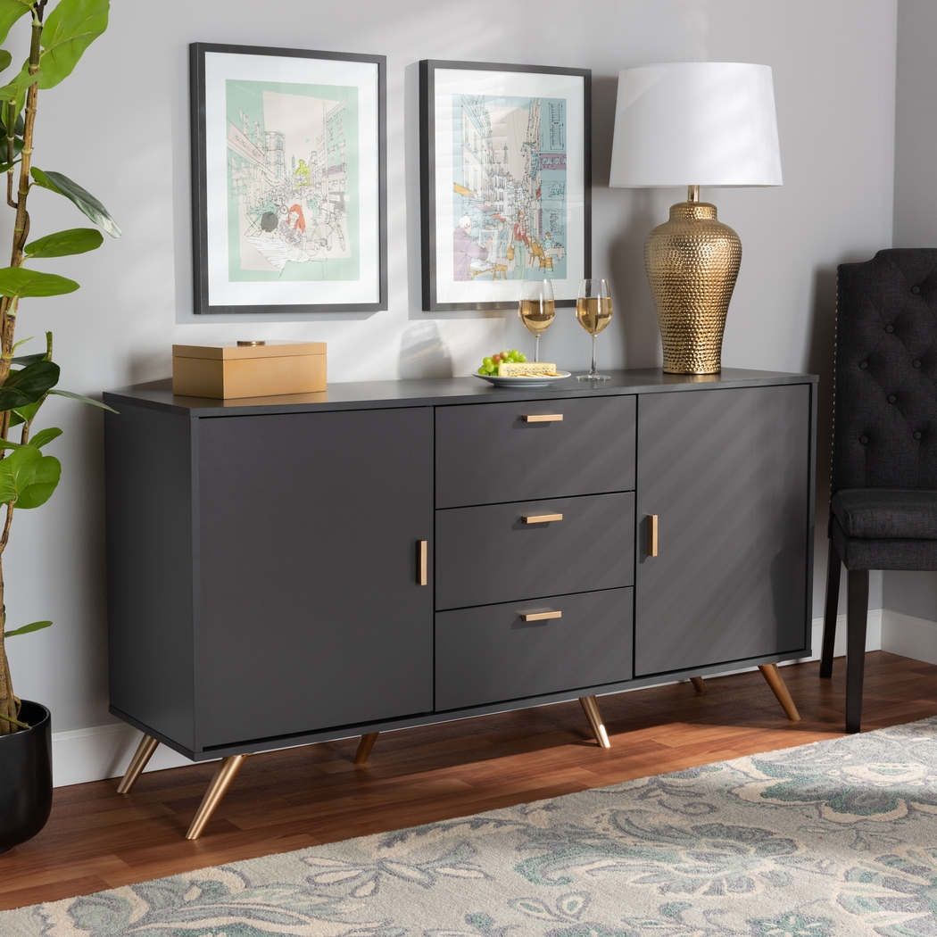 Aspinwall Dark Gray Sideboard - Thumbnail - Image 7
