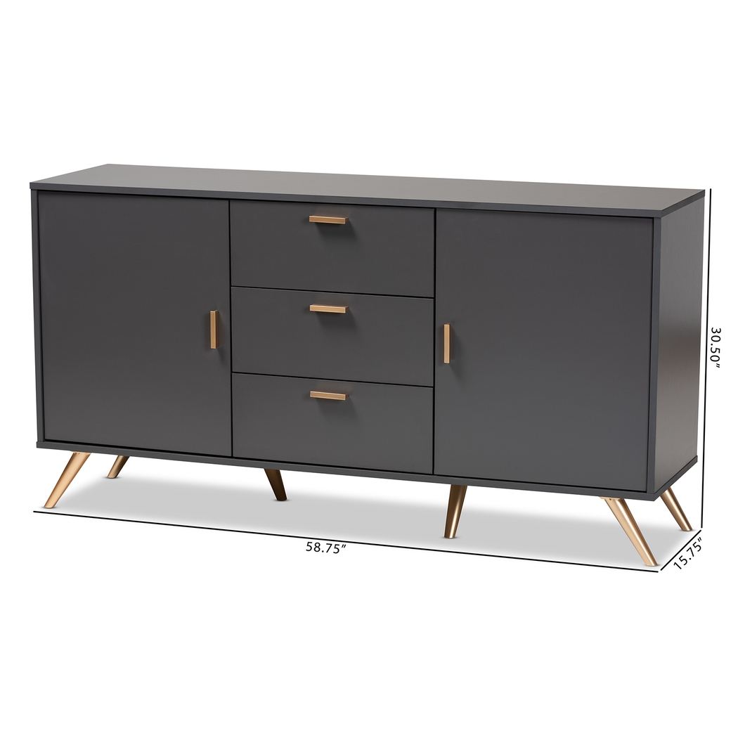 Aspinwall Dark Gray Sideboard - Thumbnail - Image 9