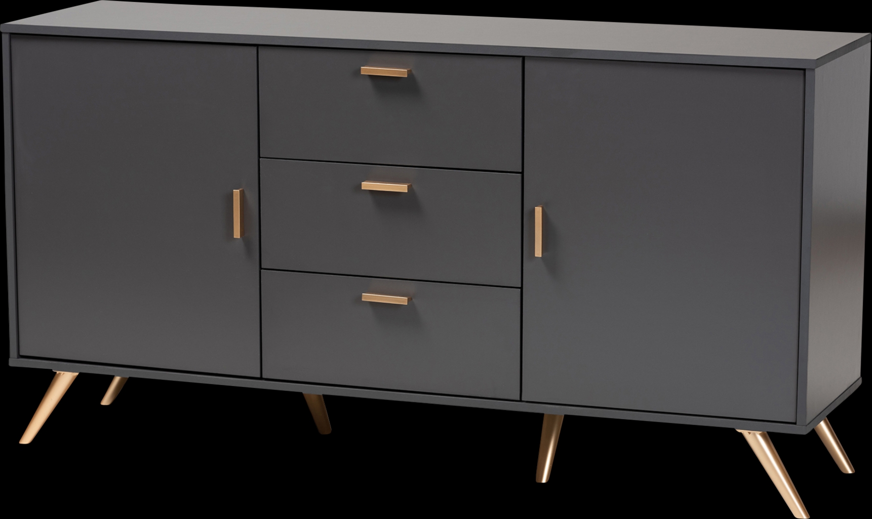 Aspinwall Dark Gray Sideboard - Thumbnail - Image 1