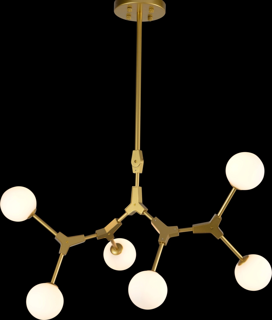 Asplund Circle Gold Chandelier - Thumbnail - Image 1
