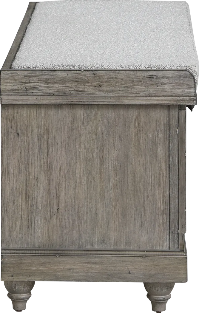 Asseth Brown Storage Bench - Thumbnail - Image 6