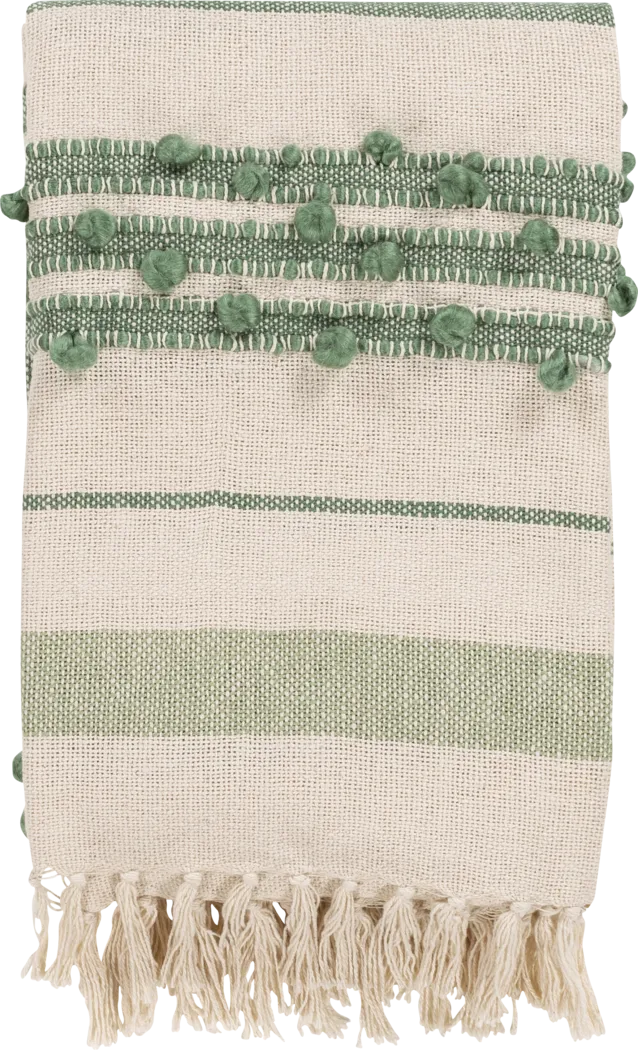 Astair Green Throw Blanket - Thumbnail - Image 1