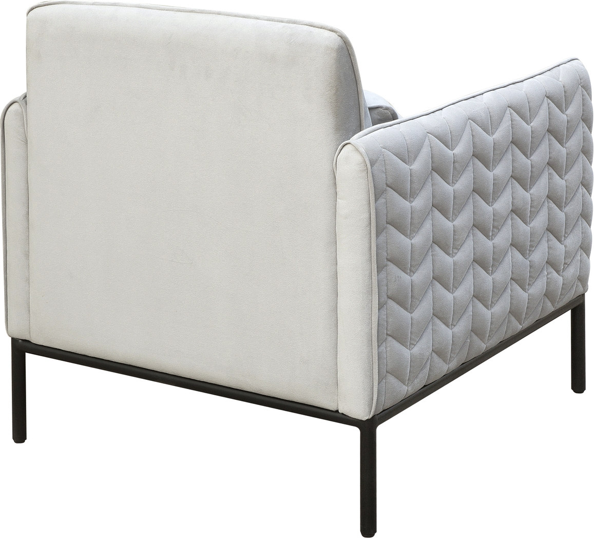 Asteren Silver Accent Chair - Thumbnail - Image 4