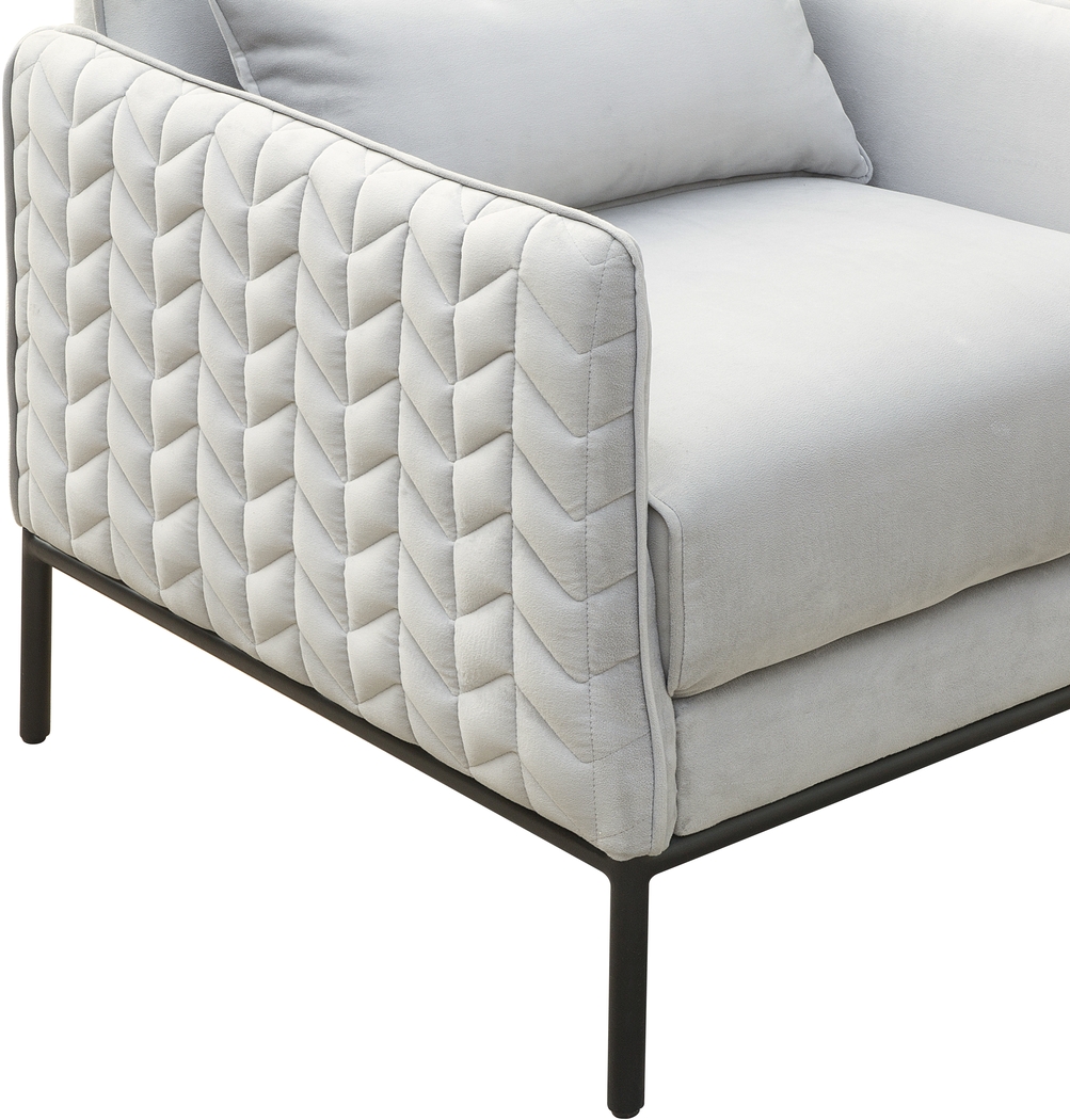 Asteren Silver Accent Chair - Thumbnail - Image 5