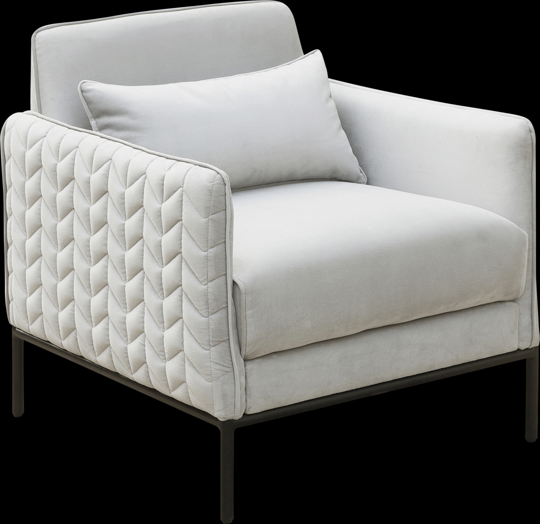 Asteren Silver Accent Chair - Thumbnail - Image 1