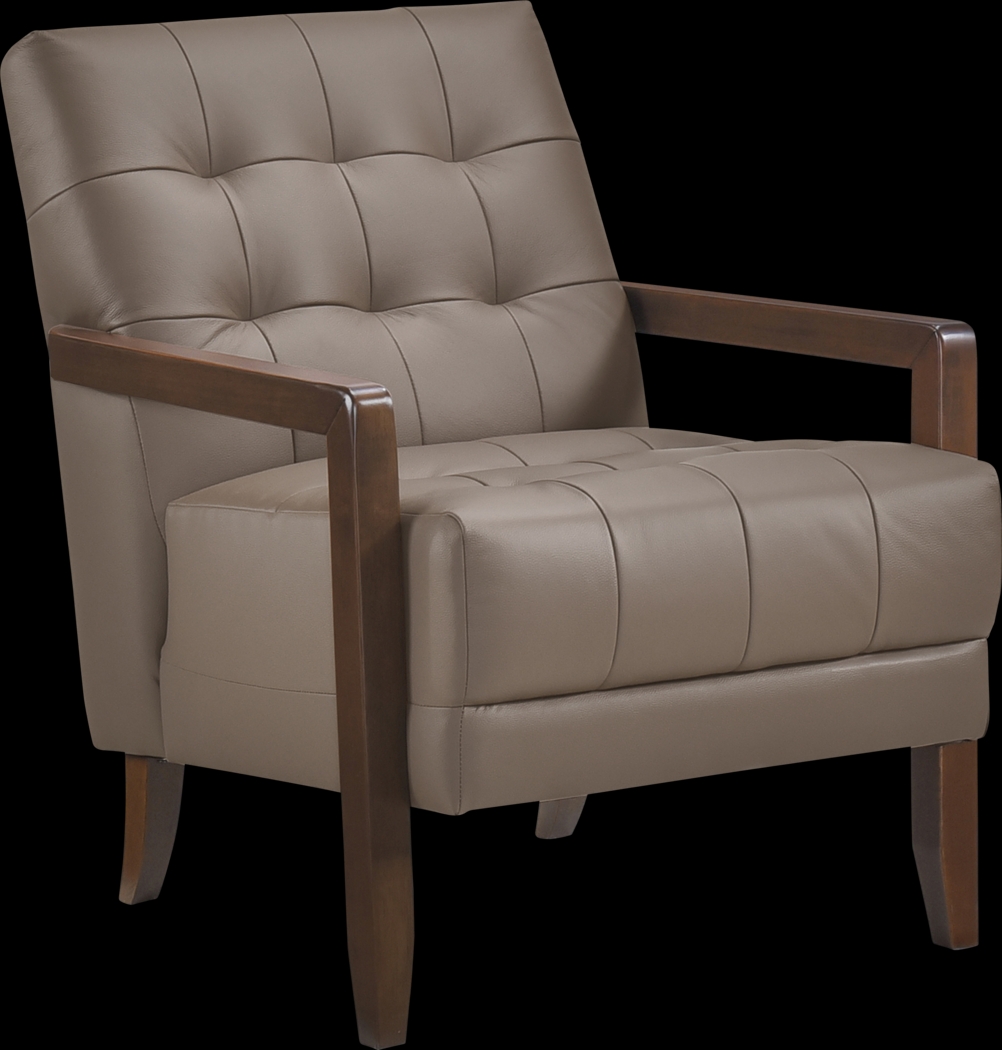 Astin Brown Accent Chair - Thumbnail - Image 1