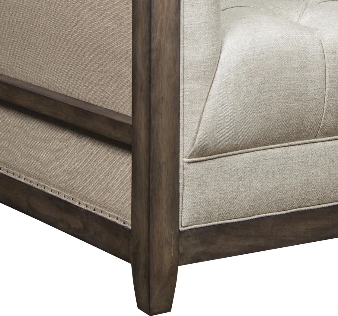 Astincourt Beige Accent Chair - Thumbnail - Image 4