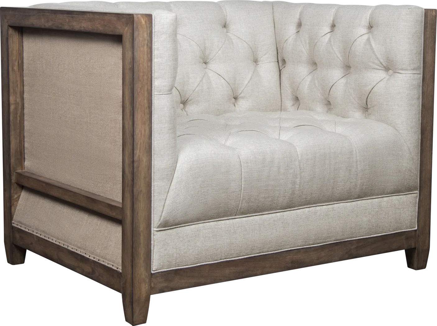 Astincourt Beige Accent Chair - Thumbnail - Image 1