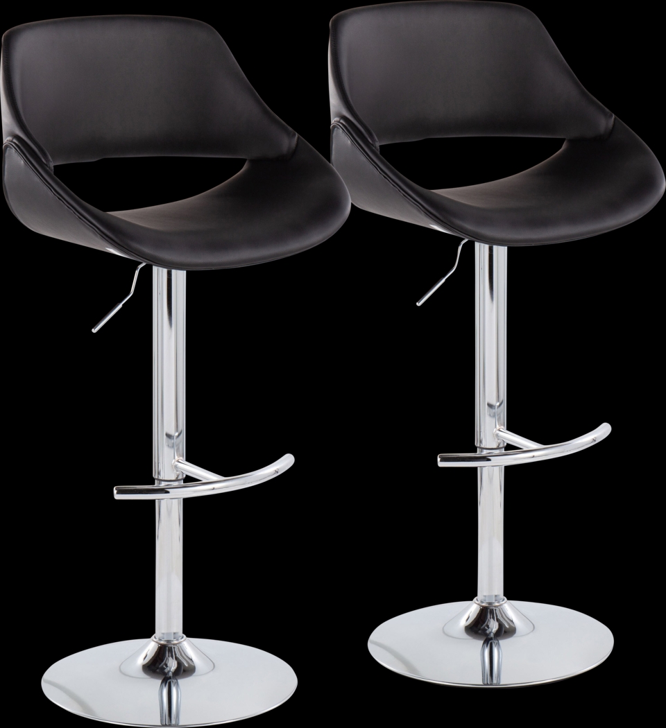Astorel Black Barstool, Set of 2 - Thumbnail - Image 1