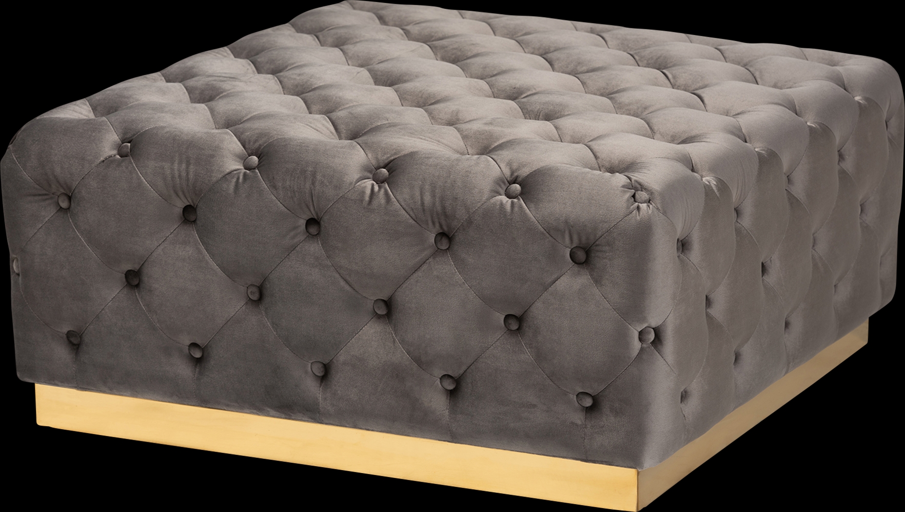 Astro Way Gray Cocktail Ottoman - Thumbnail - Image 1