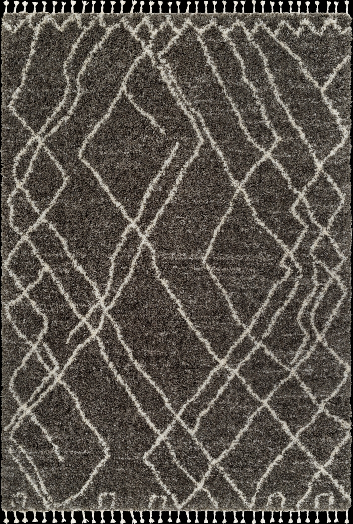Asval Black 5'3 x 7' Area Rug - Thumbnail - Image 1