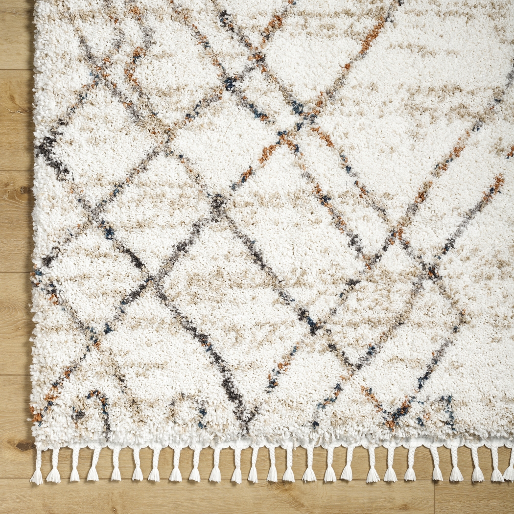 Asval White 5'3 x 7' Area Rug - Thumbnail - Image 4
