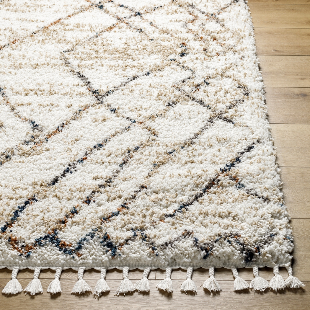 Asval White 7'10 x 10' Area Rug - Thumbnail - Image 6