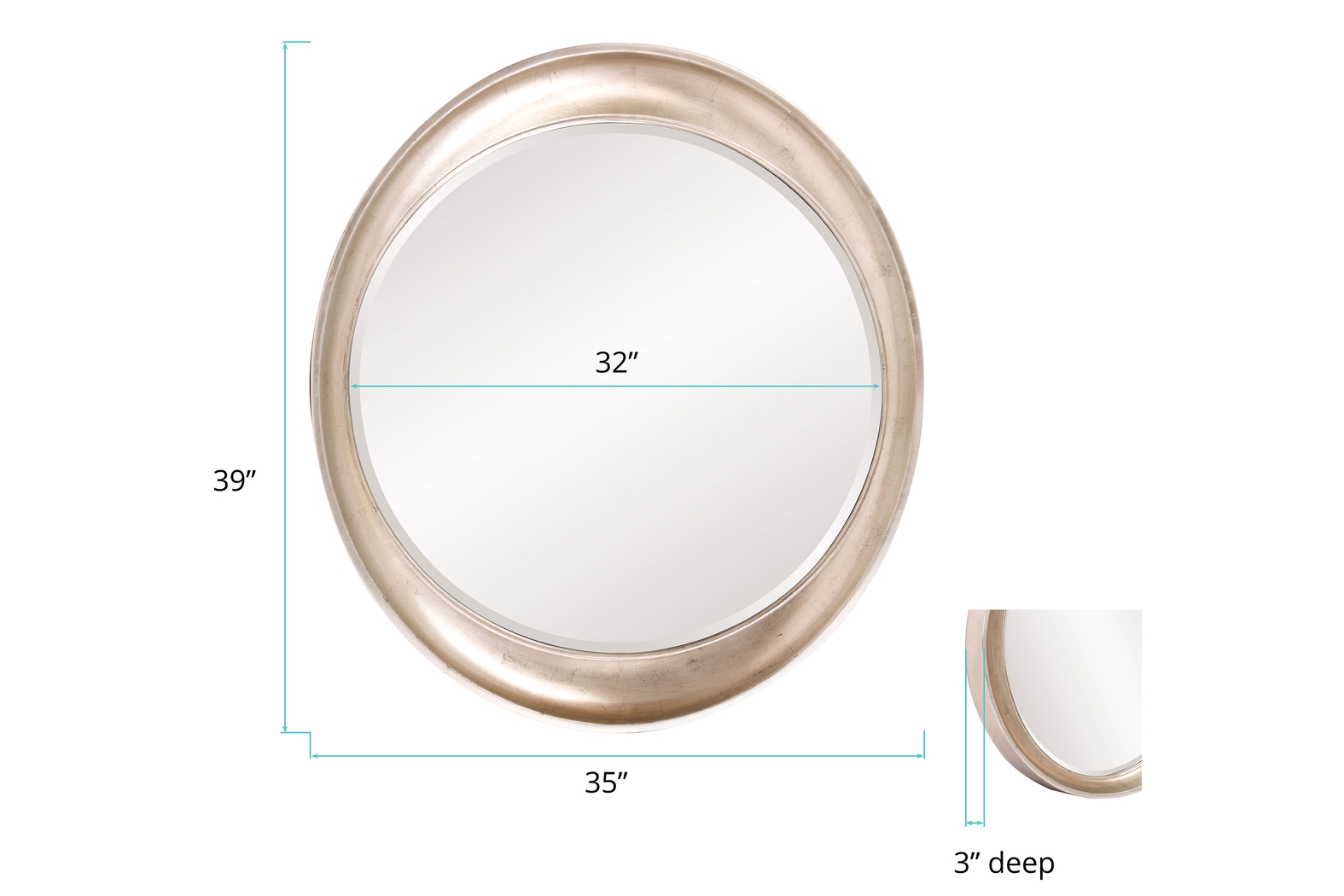 Asvini Silver Mirror - Thumbnail - Image 3