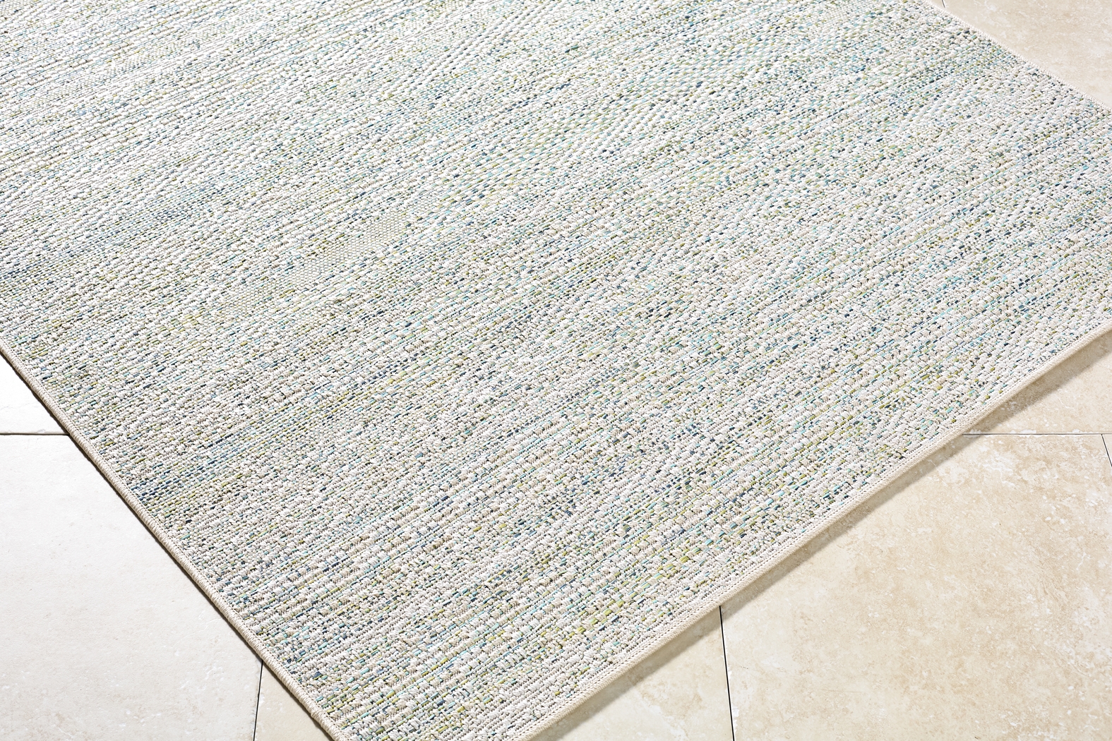 Aswan Aqua 5' x 7' Indoor/Outdoor Rug - Thumbnail - Image 2