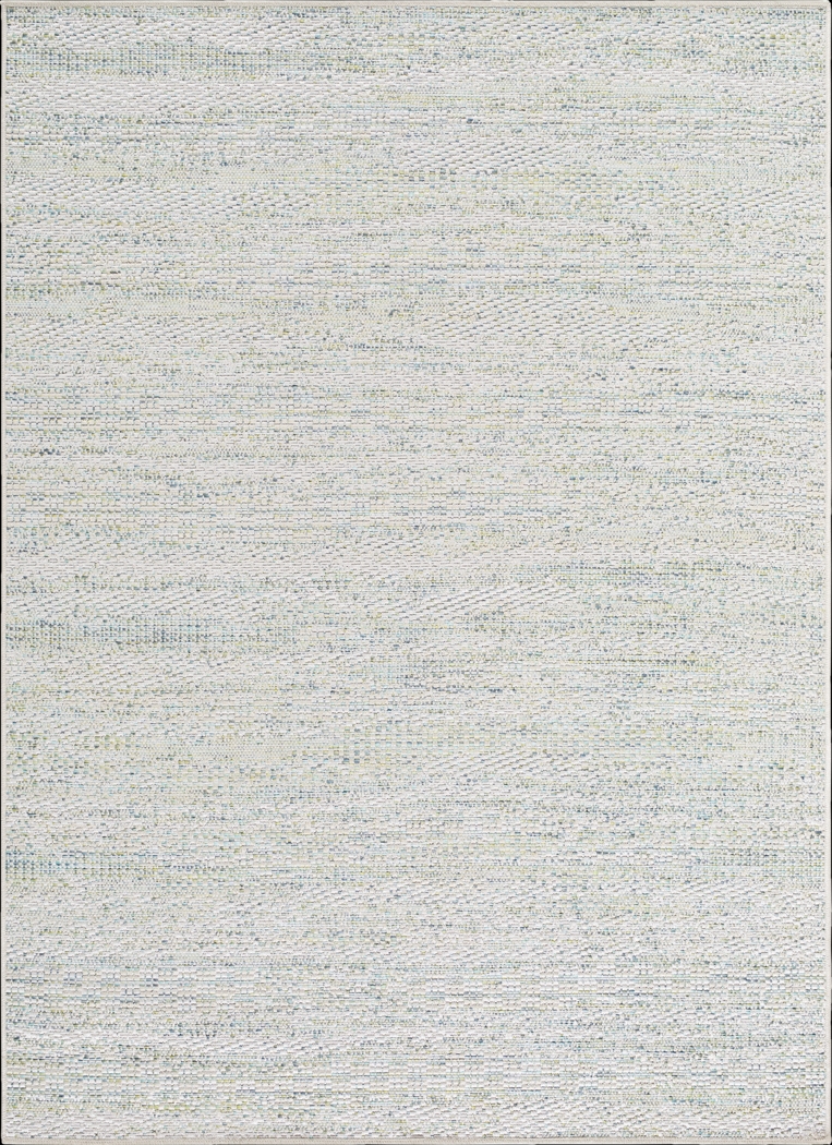 Aswan Aqua 6'3 x 9' Indoor/Outdoor Rug - Thumbnail - Image 1