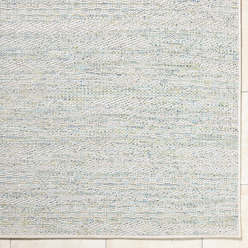 Aswan Aqua 7'6 x 10' Indoor/Outdoor Rug - Thumbnail - Image 4