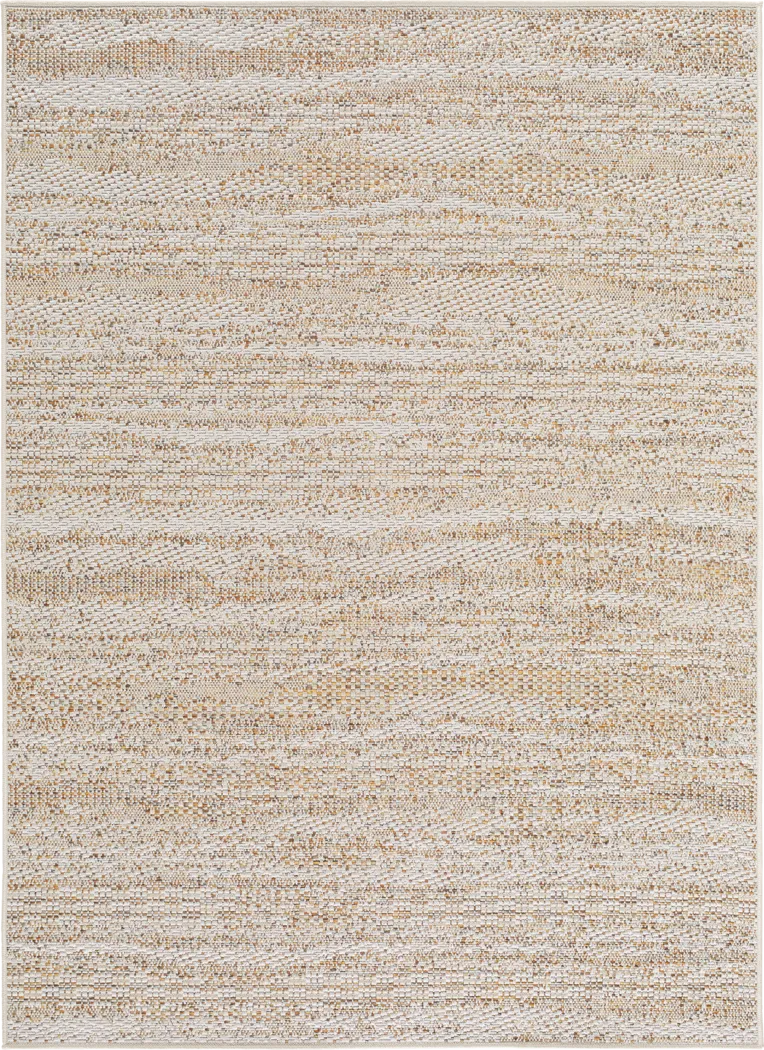 Aswan Butterscotch 6'3 x 9' Indoor/Outdoor Rug - Thumbnail - Image 1