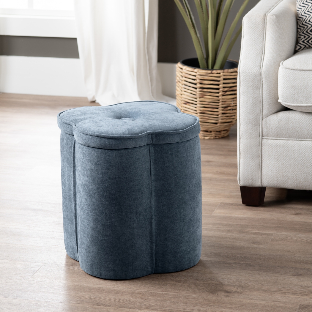 Atadero Navy Storage Ottoman - Thumbnail - Image 2